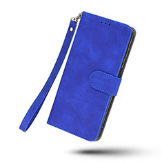 Leather Case Stands Flip Cover Holder L09Z for Samsung Galaxy A22 5G SC-56B Blue