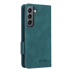 Leather Case Stands Flip Cover Holder L09Z for Samsung Galaxy S22 5G Green