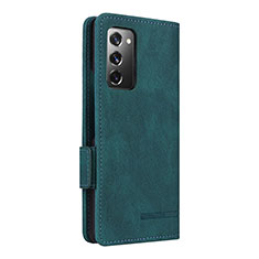 Leather Case Stands Flip Cover Holder L10Z for Samsung Galaxy Z Fold2 5G Green