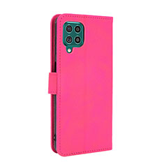 Leather Case Stands Flip Cover Holder L12Z for Samsung Galaxy M62 4G Hot Pink