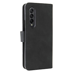 Leather Case Stands Flip Cover Holder L12Z for Samsung Galaxy Z Fold4 5G Black