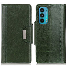 Leather Case Stands Flip Cover Holder M01L for Motorola Moto Edge 20 5G Green