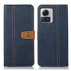 Leather Case Stands Flip Cover Holder M01L for Motorola Moto Edge X30 Pro 5G Blue