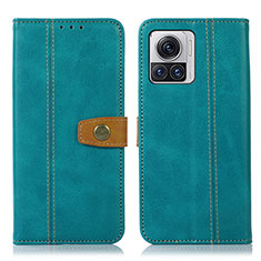 Leather Case Stands Flip Cover Holder M01L for Motorola Moto Edge X30 Pro 5G Green