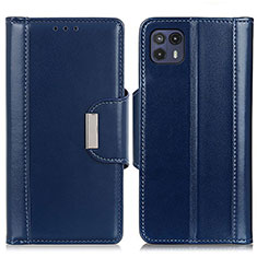 Leather Case Stands Flip Cover Holder M01L for Motorola Moto G50 5G Blue