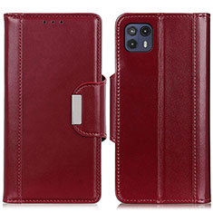 Leather Case Stands Flip Cover Holder M01L for Motorola Moto G50 5G Red