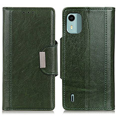 Leather Case Stands Flip Cover Holder M01L for Nokia C12 Green