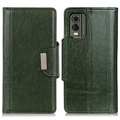 Leather Case Stands Flip Cover Holder M01L for Nokia C210 Green