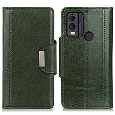 Leather Case Stands Flip Cover Holder M01L for Nokia C22 Green