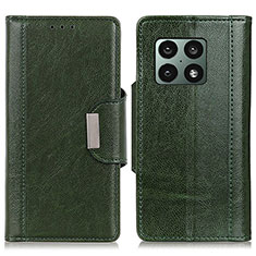 Leather Case Stands Flip Cover Holder M01L for OnePlus 10 Pro 5G Green