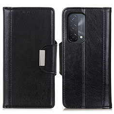 Leather Case Stands Flip Cover Holder M01L for OnePlus Nord N200 5G Black