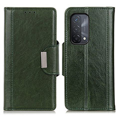 Leather Case Stands Flip Cover Holder M01L for OnePlus Nord N200 5G Green