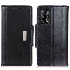 Leather Case Stands Flip Cover Holder M01L for Oppo A95 4G Black