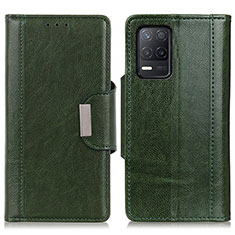 Leather Case Stands Flip Cover Holder M01L for Realme 8s 5G Green