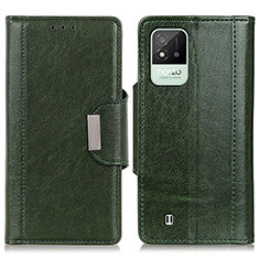 Leather Case Stands Flip Cover Holder M01L for Realme C11 (2021) Green
