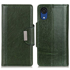 Leather Case Stands Flip Cover Holder M01L for Samsung Galaxy A03 Core Green