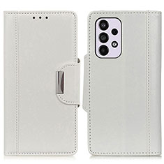Leather Case Stands Flip Cover Holder M01L for Samsung Galaxy A33 5G White