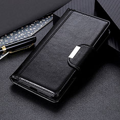Leather Case Stands Flip Cover Holder M01L for Samsung Galaxy M32 5G Black