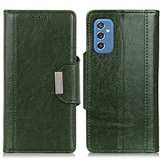 Leather Case Stands Flip Cover Holder M01L for Samsung Galaxy M52 5G Green