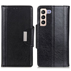 Leather Case Stands Flip Cover Holder M01L for Samsung Galaxy S21 5G Black