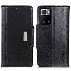 Leather Case Stands Flip Cover Holder M01L for Xiaomi Poco X3 GT 5G Black