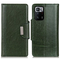 Leather Case Stands Flip Cover Holder M01L for Xiaomi Poco X3 GT 5G Green