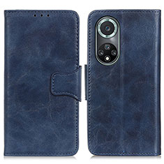 Leather Case Stands Flip Cover Holder M02L for Huawei Nova 9 Pro Blue