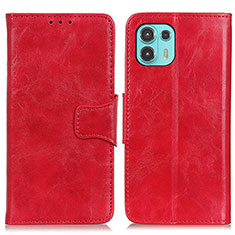 Leather Case Stands Flip Cover Holder M02L for Motorola Moto Edge 20 Lite 5G Red