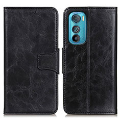 Leather Case Stands Flip Cover Holder M02L for Motorola Moto Edge 30 5G Black