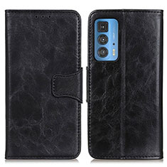 Leather Case Stands Flip Cover Holder M02L for Motorola Moto Edge S Pro 5G Black
