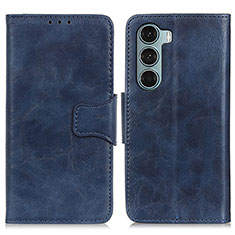 Leather Case Stands Flip Cover Holder M02L for Motorola Moto Edge S30 5G Blue