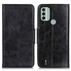 Leather Case Stands Flip Cover Holder M02L for Nokia C31 Black
