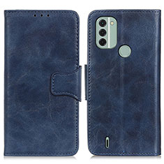 Leather Case Stands Flip Cover Holder M02L for Nokia C31 Blue