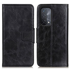 Leather Case Stands Flip Cover Holder M02L for OnePlus Nord N200 5G Black