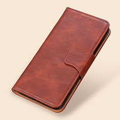 Leather Case Stands Flip Cover Holder M02L for Realme GT 5G Brown