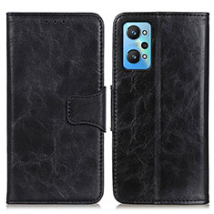 Leather Case Stands Flip Cover Holder M02L for Realme GT Neo 3T 5G Black