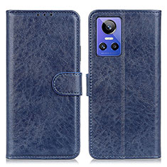Leather Case Stands Flip Cover Holder M02L for Realme GT Neo3 5G Blue