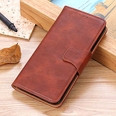 Leather Case Stands Flip Cover Holder M02L for Samsung Galaxy M02 Brown