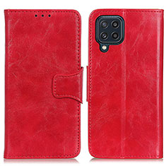 Leather Case Stands Flip Cover Holder M02L for Samsung Galaxy M32 4G Red