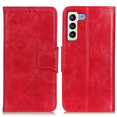 Leather Case Stands Flip Cover Holder M02L for Samsung Galaxy S23 Plus 5G Red