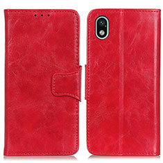 Leather Case Stands Flip Cover Holder M02L for Sony Xperia Ace III Red