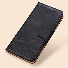 Leather Case Stands Flip Cover Holder M02L for Xiaomi Poco M5S Black