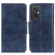 Leather Case Stands Flip Cover Holder M02L for Xiaomi Redmi 11 Prime 4G Blue