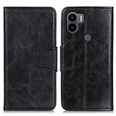 Leather Case Stands Flip Cover Holder M02L for Xiaomi Redmi A1 Plus Black