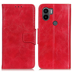 Leather Case Stands Flip Cover Holder M02L for Xiaomi Redmi A1 Plus Red