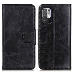 Leather Case Stands Flip Cover Holder M02L for Xiaomi Redmi Note 11 SE 5G Black