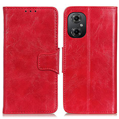 Leather Case Stands Flip Cover Holder M02L for Xiaomi Redmi Note 11R 5G Red