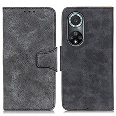 Leather Case Stands Flip Cover Holder M03L for Huawei Nova 9 Pro Black
