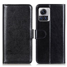 Leather Case Stands Flip Cover Holder M03L for Motorola Moto Edge 30 Ultra 5G Black