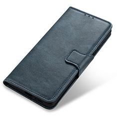 Leather Case Stands Flip Cover Holder M03L for Motorola Moto G41 Blue